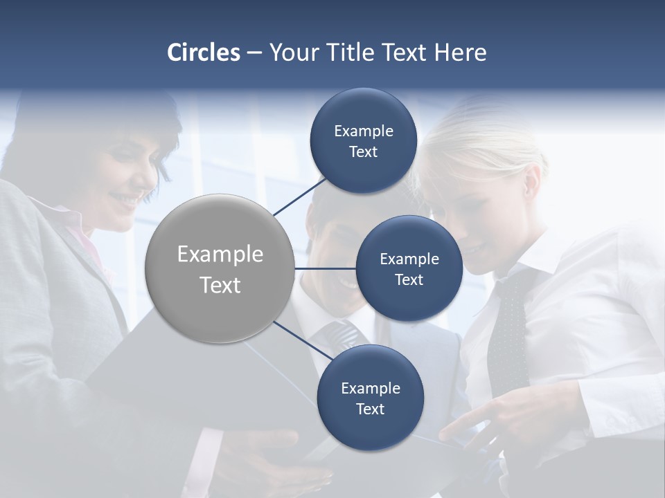 Holding Clipboard Contemporary PowerPoint Template