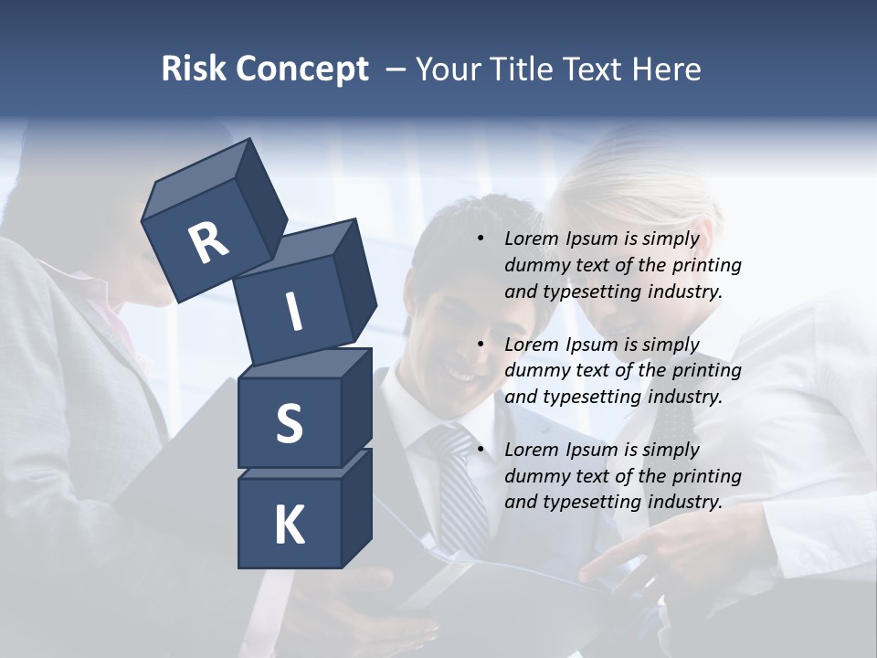 Holding Clipboard Contemporary PowerPoint Template