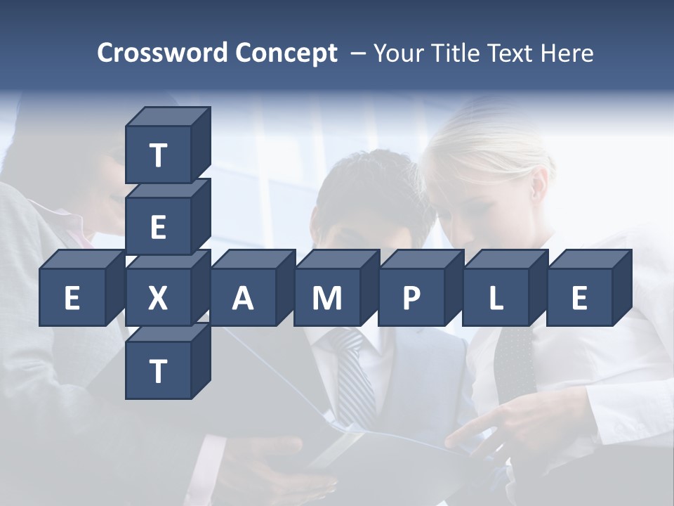 Holding Clipboard Contemporary PowerPoint Template