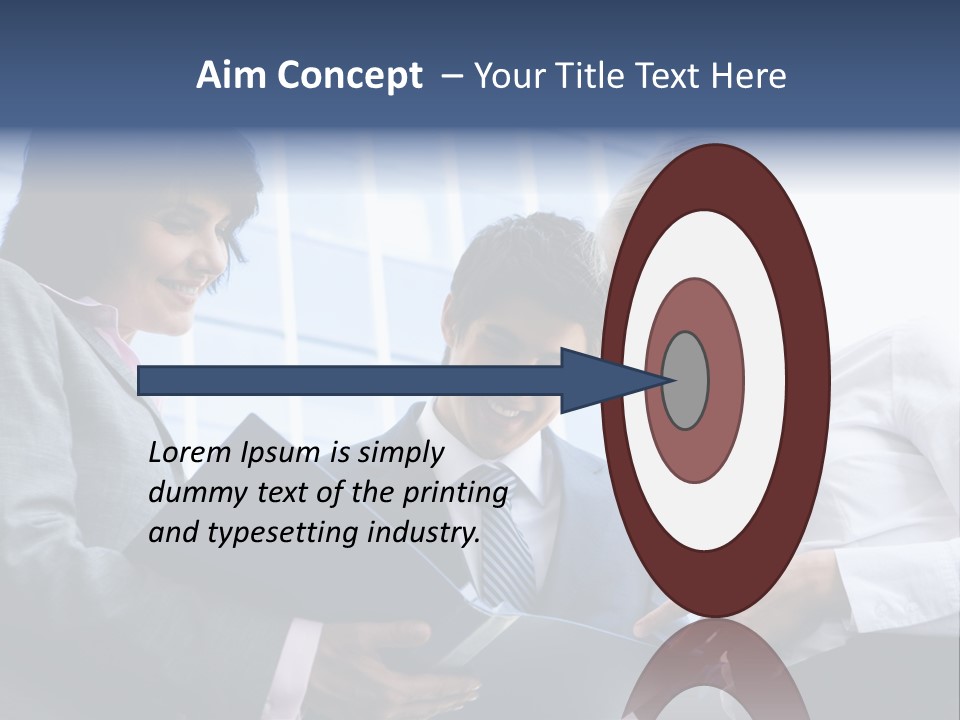 Holding Clipboard Contemporary PowerPoint Template