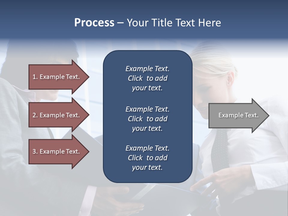Holding Clipboard Contemporary PowerPoint Template