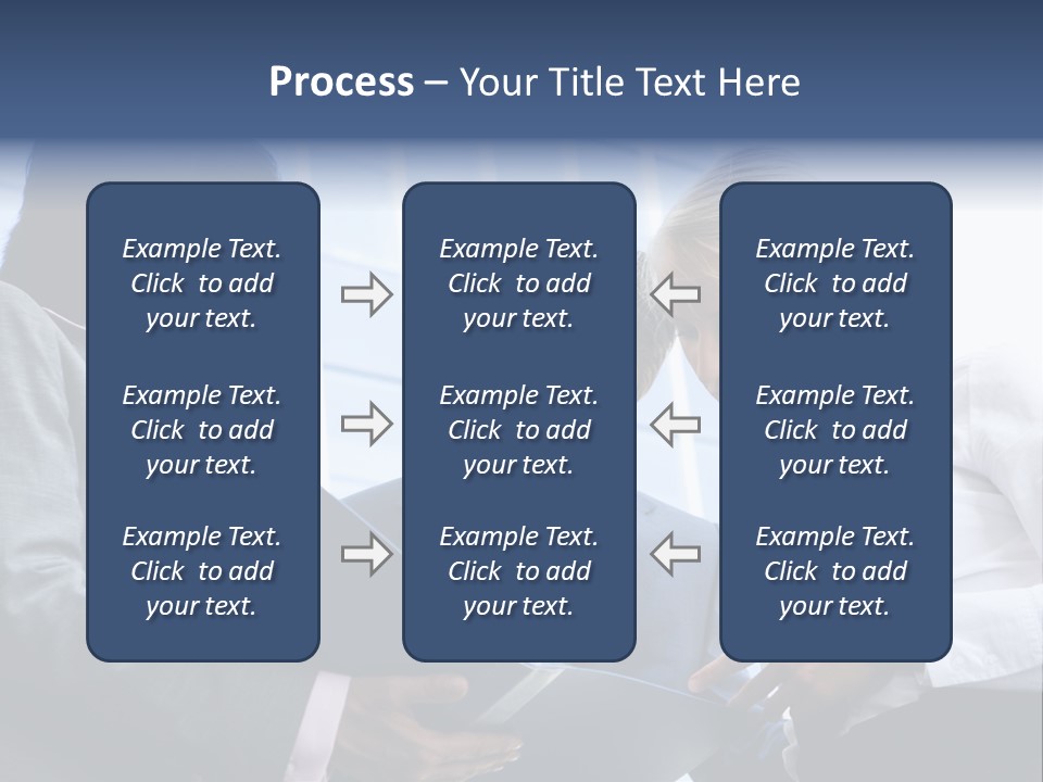 Holding Clipboard Contemporary PowerPoint Template