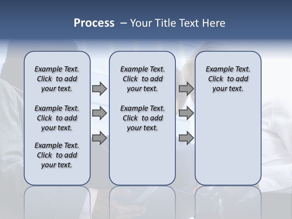 Holding Clipboard Contemporary PowerPoint Template