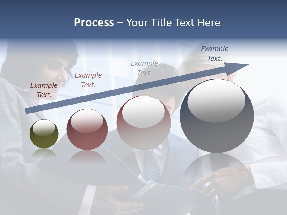Holding Clipboard Contemporary PowerPoint Template