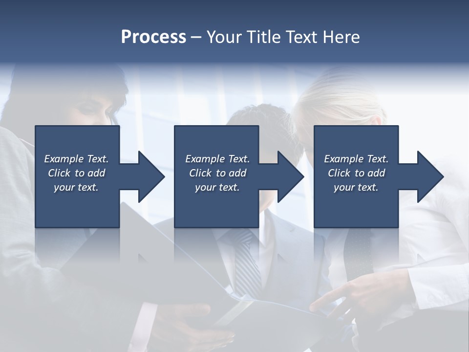 Holding Clipboard Contemporary PowerPoint Template