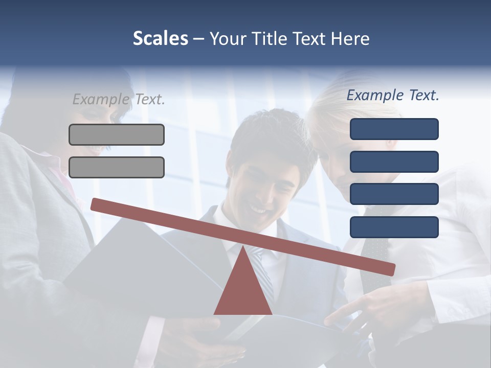 Holding Clipboard Contemporary PowerPoint Template