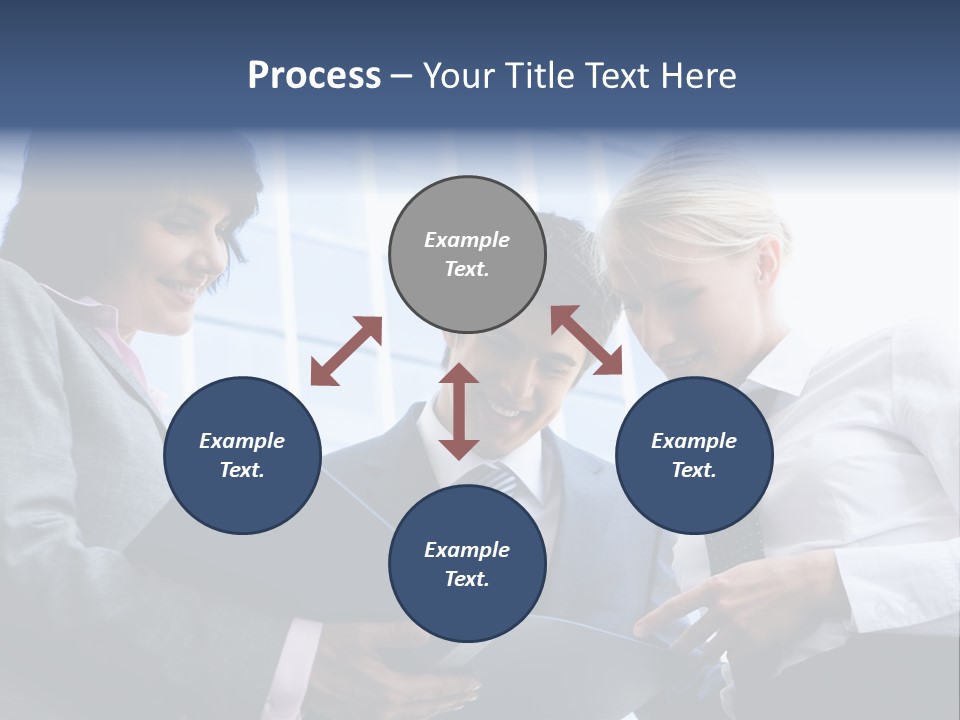 Holding Clipboard Contemporary PowerPoint Template
