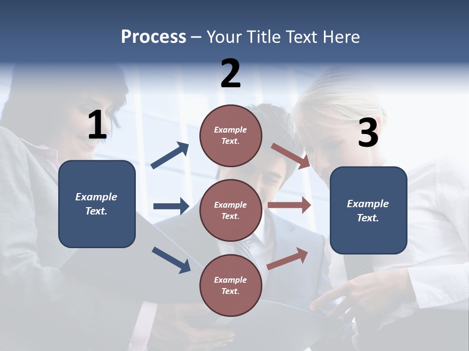 Holding Clipboard Contemporary PowerPoint Template