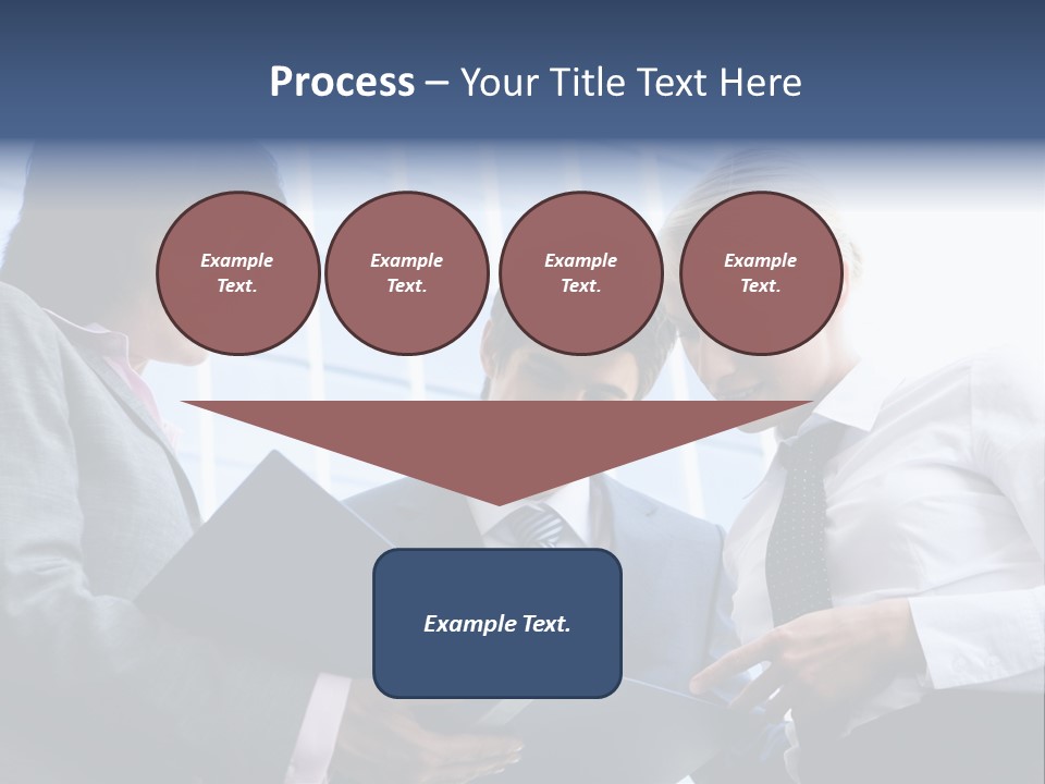 Holding Clipboard Contemporary PowerPoint Template