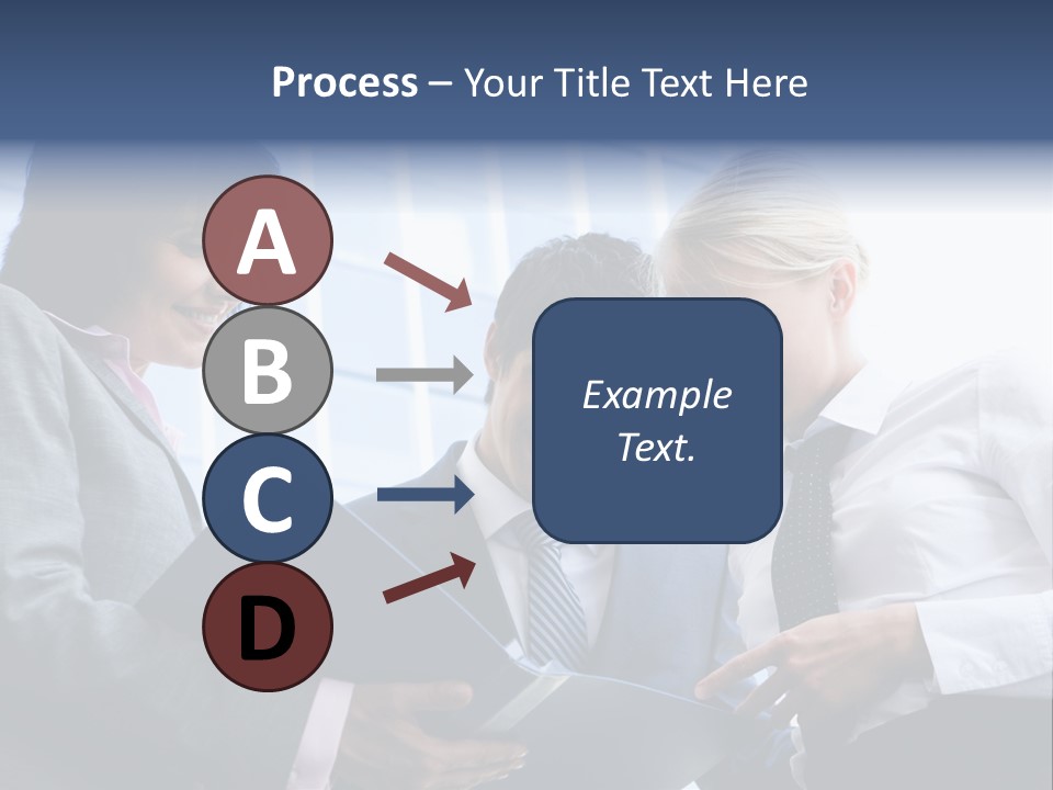 Holding Clipboard Contemporary PowerPoint Template