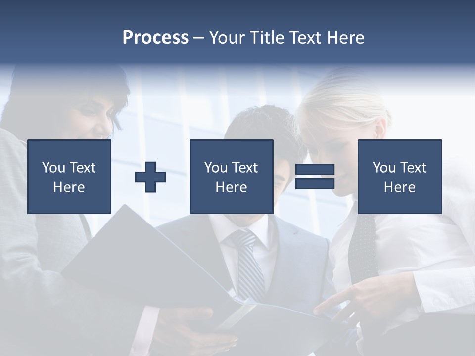 Holding Clipboard Contemporary PowerPoint Template