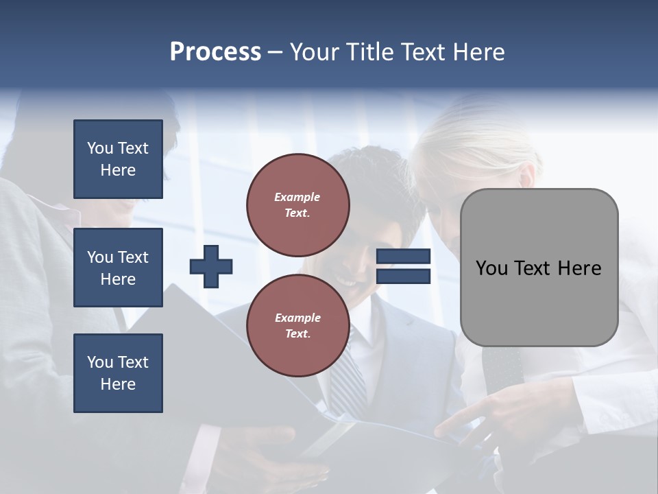 Holding Clipboard Contemporary PowerPoint Template