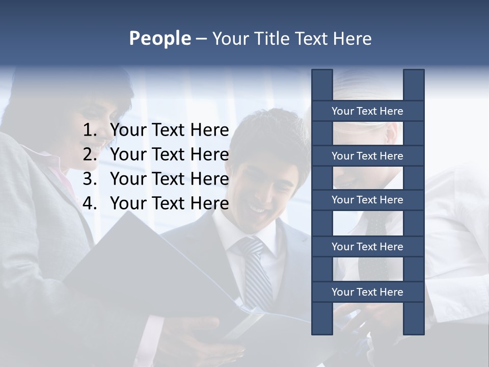 Holding Clipboard Contemporary PowerPoint Template