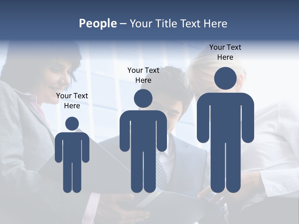 Holding Clipboard Contemporary PowerPoint Template