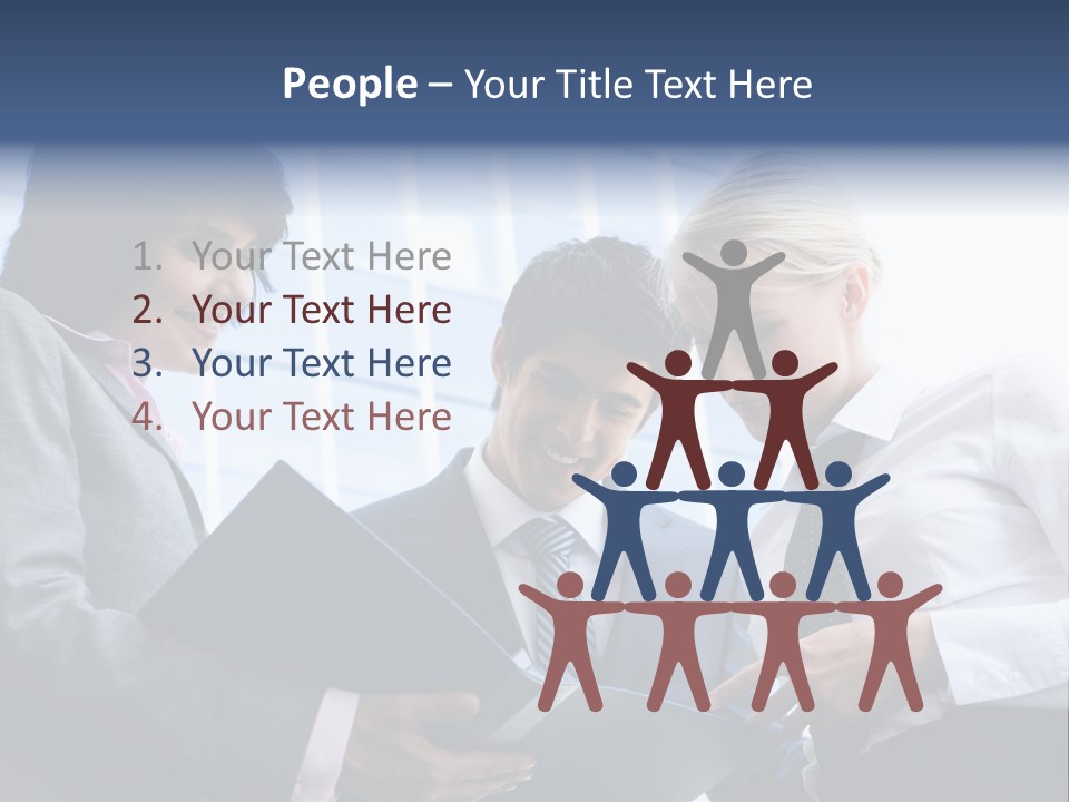 Holding Clipboard Contemporary PowerPoint Template