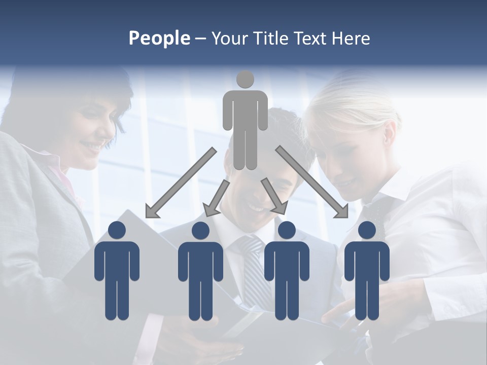 Holding Clipboard Contemporary PowerPoint Template
