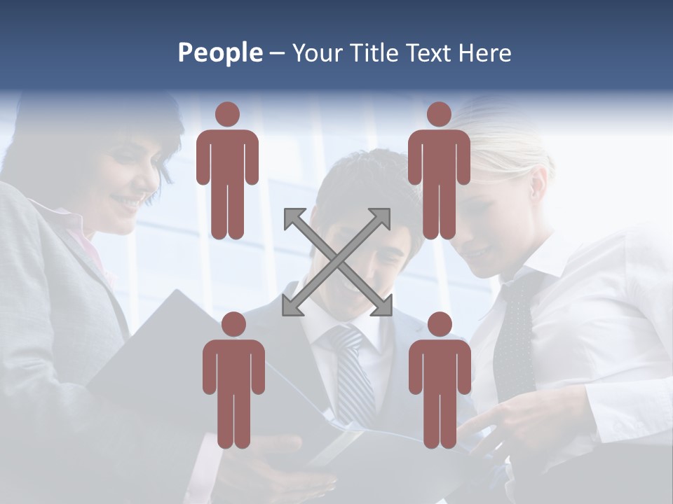 Holding Clipboard Contemporary PowerPoint Template