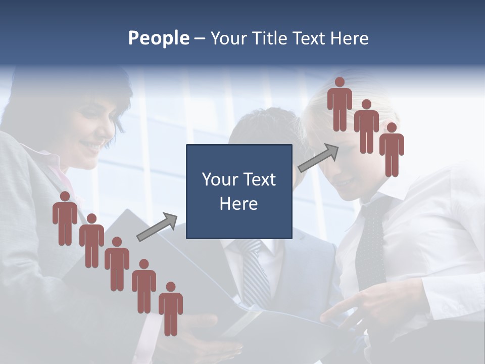 Holding Clipboard Contemporary PowerPoint Template