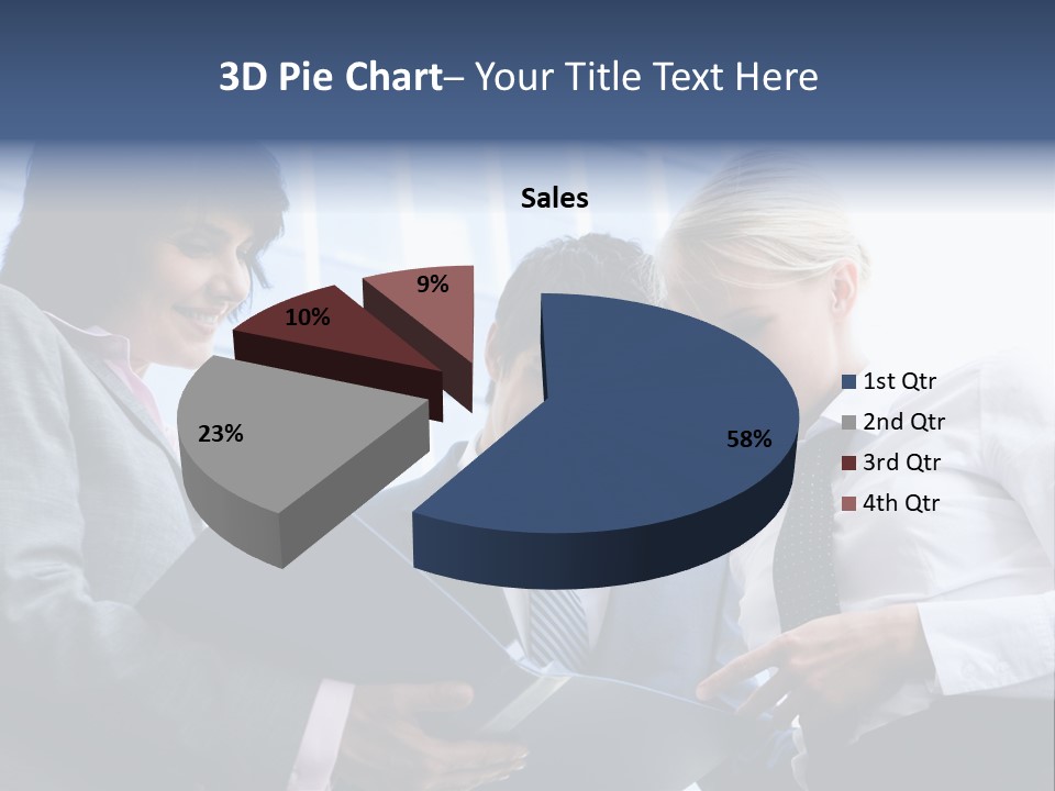 Holding Clipboard Contemporary PowerPoint Template