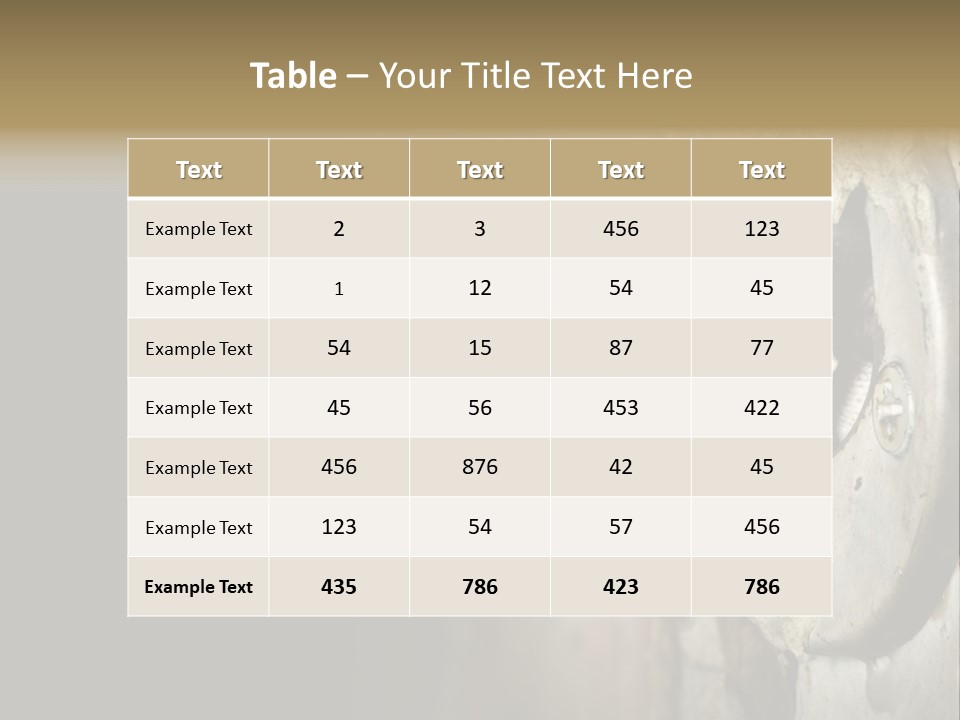 A Rusty Key On A Door With A Black Background PowerPoint Template