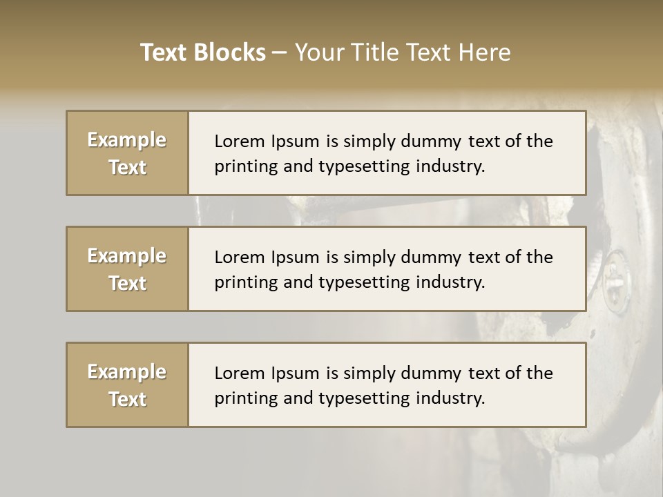 A Rusty Key On A Door With A Black Background PowerPoint Template