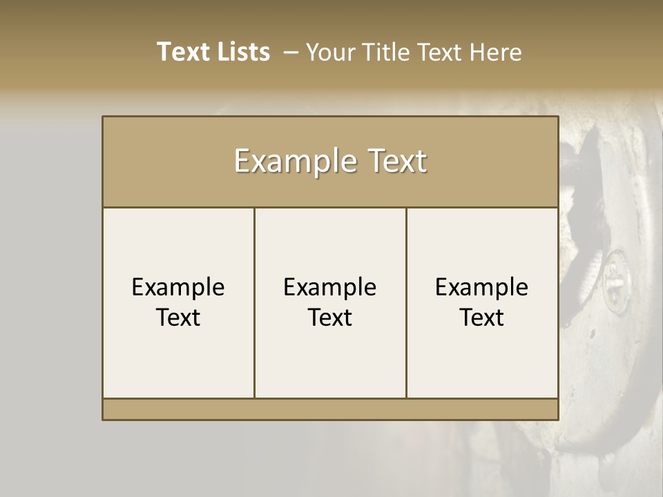 A Rusty Key On A Door With A Black Background PowerPoint Template