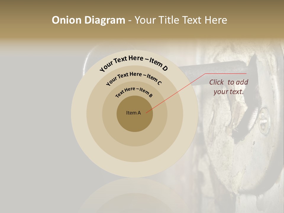 A Rusty Key On A Door With A Black Background PowerPoint Template