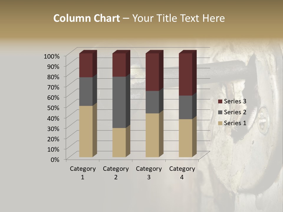 A Rusty Key On A Door With A Black Background PowerPoint Template