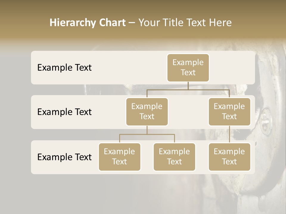 A Rusty Key On A Door With A Black Background PowerPoint Template