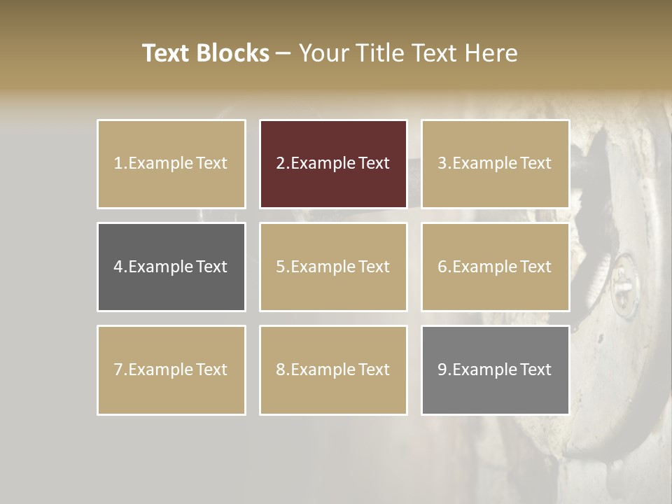 A Rusty Key On A Door With A Black Background PowerPoint Template