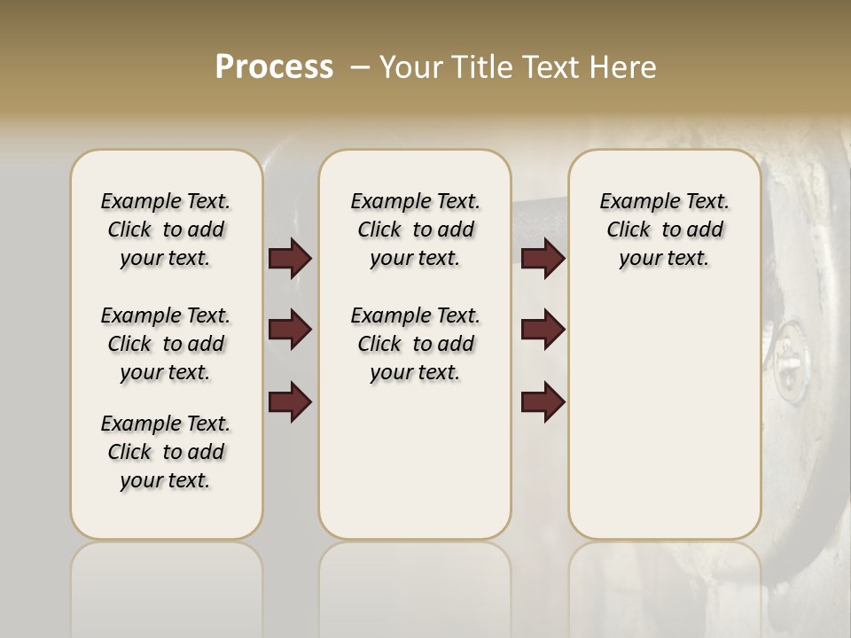 A Rusty Key On A Door With A Black Background PowerPoint Template