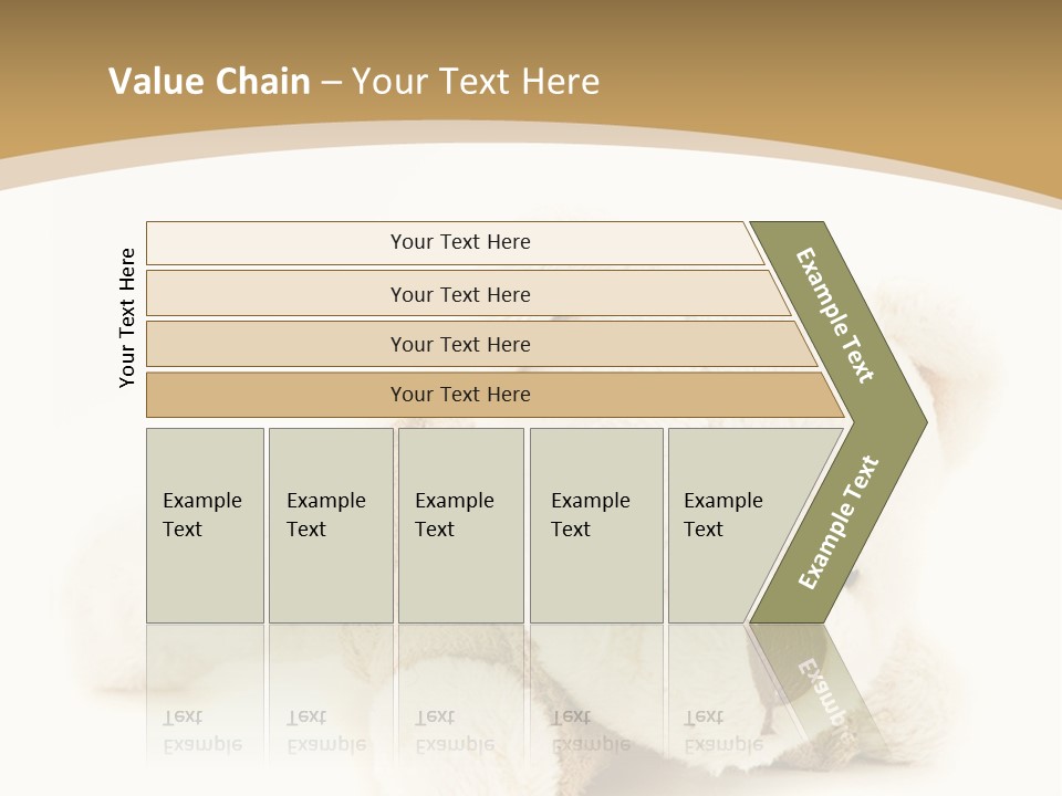 A Teddy Bear Sitting On A White Surface PowerPoint Template