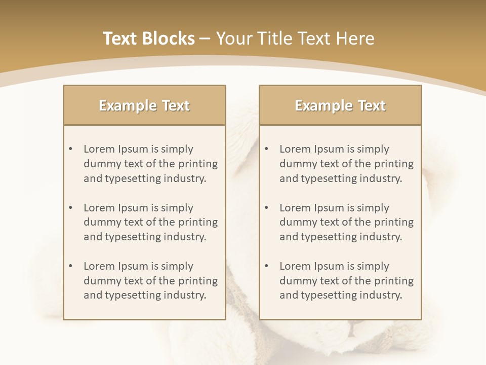 A Teddy Bear Sitting On A White Surface PowerPoint Template