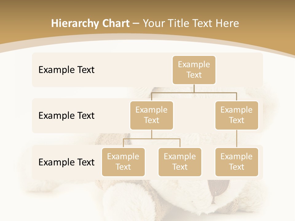 A Teddy Bear Sitting On A White Surface PowerPoint Template