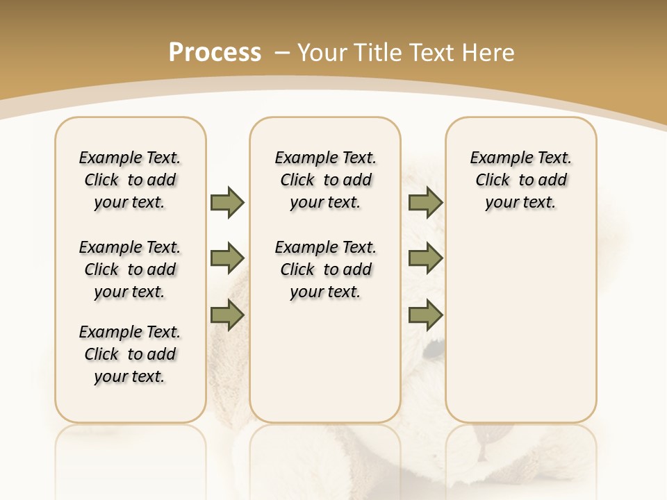 A Teddy Bear Sitting On A White Surface PowerPoint Template