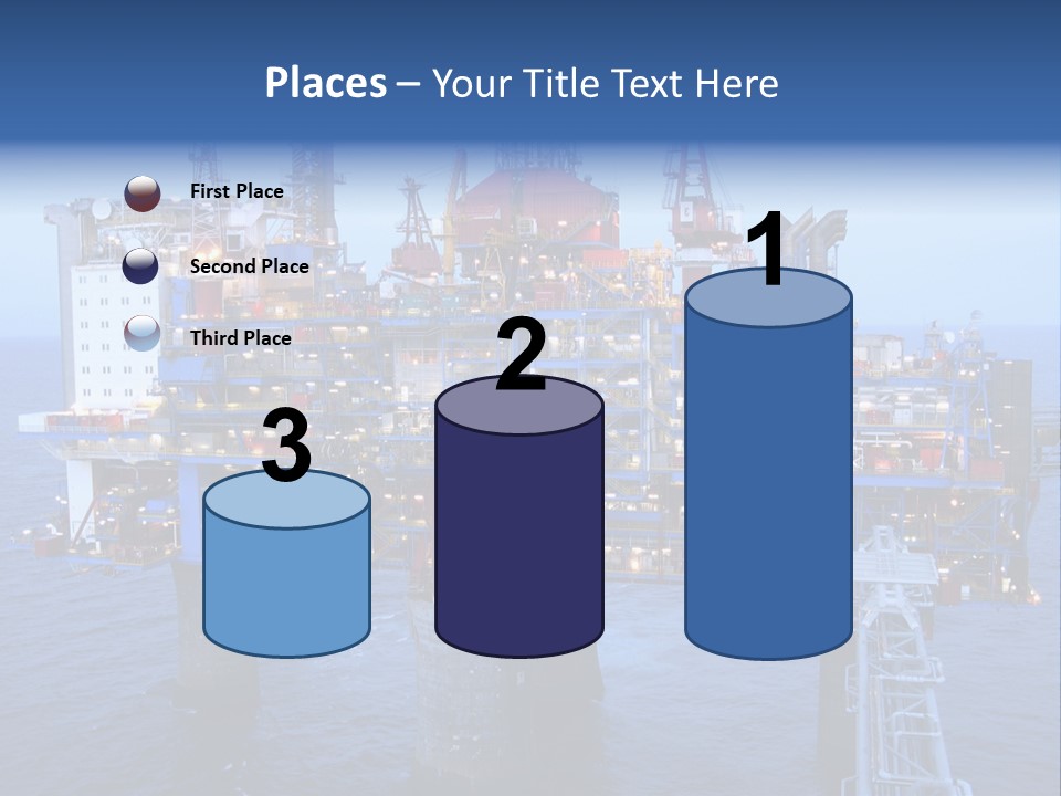 Oil Platform Concrete PowerPoint Template