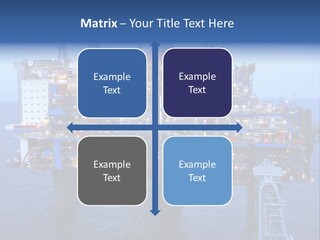 Oil Platform Concrete PowerPoint Template