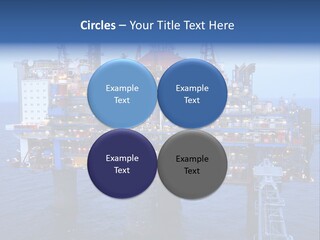 Oil Platform Concrete PowerPoint Template