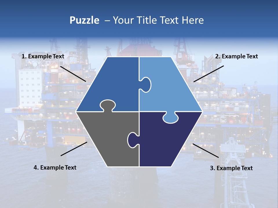 Oil Platform Concrete PowerPoint Template