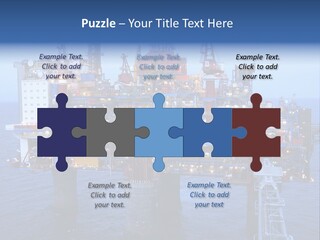 Oil Platform Concrete PowerPoint Template