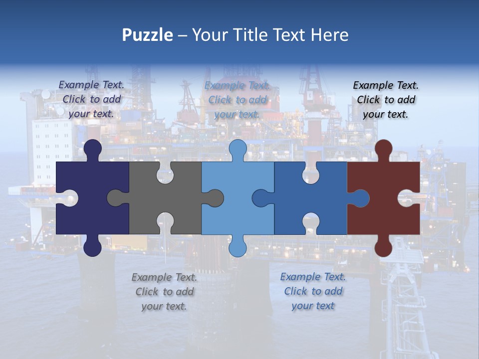 Oil Platform Concrete PowerPoint Template