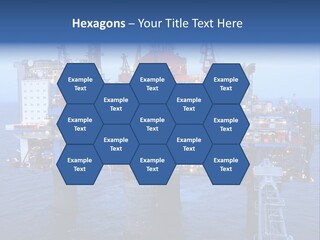 Oil Platform Concrete PowerPoint Template
