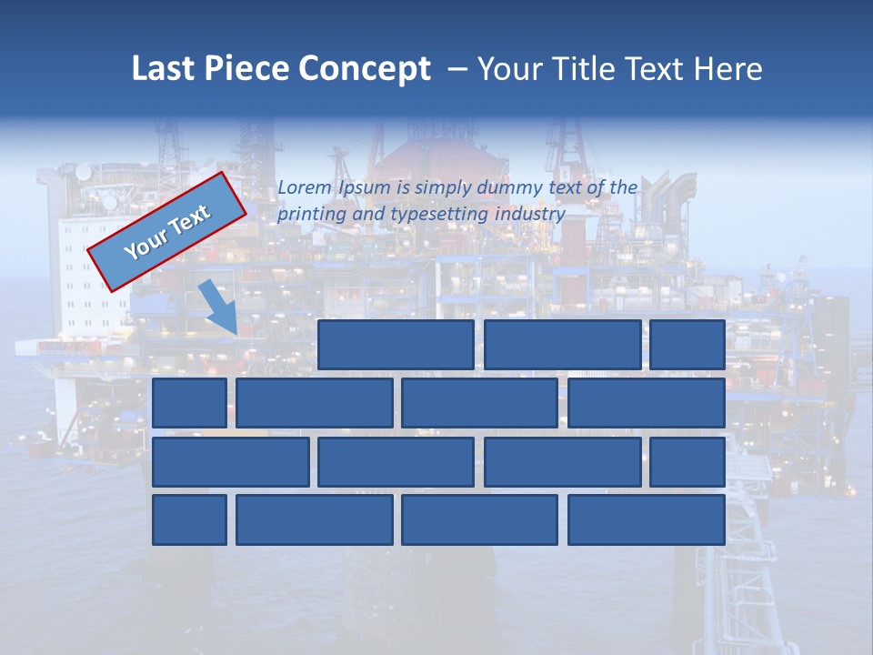 Oil Platform Concrete PowerPoint Template