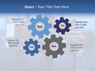 Oil Platform Concrete PowerPoint Template