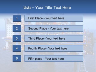 Oil Platform Concrete PowerPoint Template