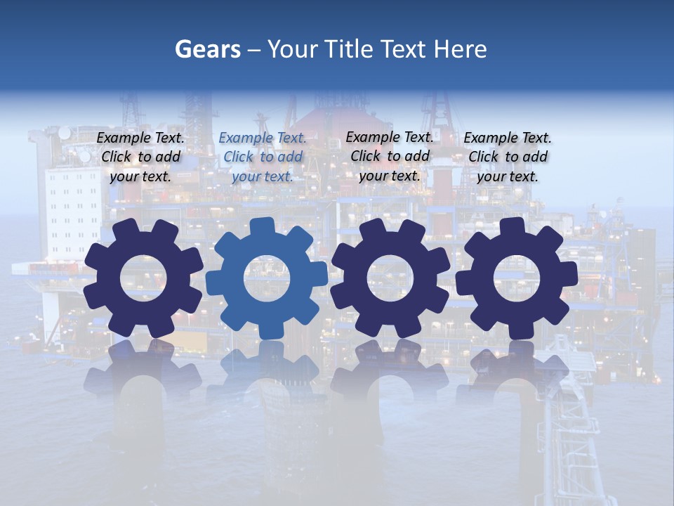Oil Platform Concrete PowerPoint Template