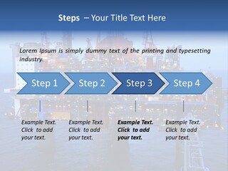 Oil Platform Concrete PowerPoint Template