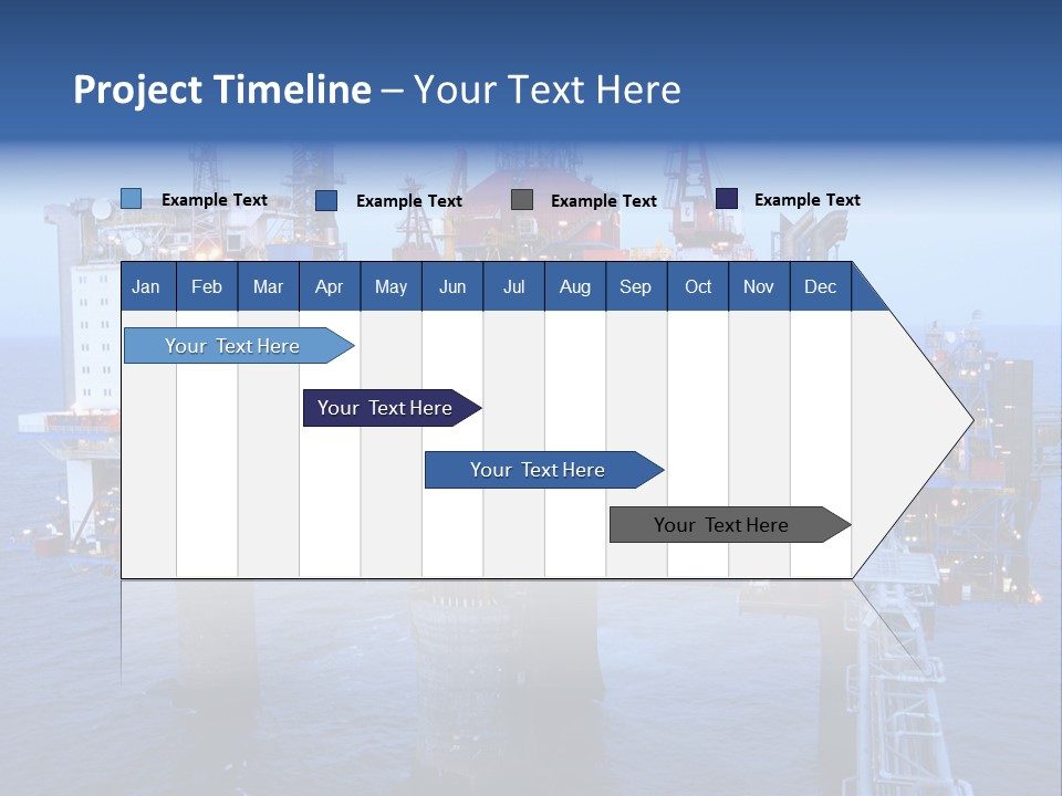 Oil Platform Concrete PowerPoint Template