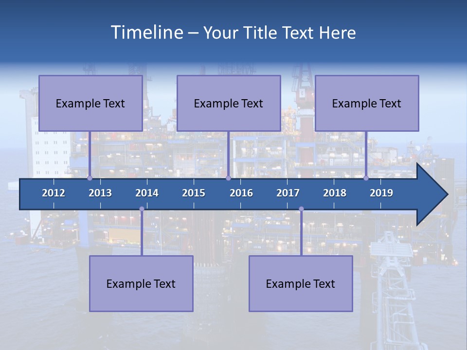 Oil Platform Concrete PowerPoint Template