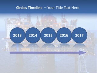 Oil Platform Concrete PowerPoint Template